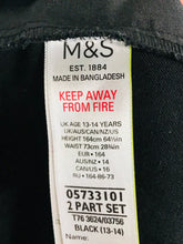 Load image into Gallery viewer, M&amp;S Kid&#39;s School Smart Trousers | Age 13-14 | Black
