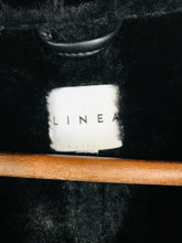 Load image into Gallery viewer, Linea Women&#39;s Faux Fur Aviator Overcoat Coat | UK18 | Black
