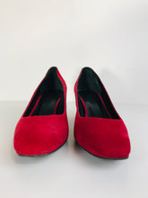 Load image into Gallery viewer, Jones Women&#39;s Suede Smart Heels | EU38 UK5 | Red
