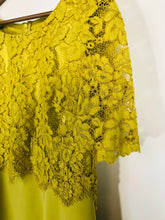 Load image into Gallery viewer, Jacques Vert Women&#39;s Lace Midi Dress NWT | UK12 | Yellow
