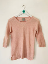 Load image into Gallery viewer, Pure Collection Women’s Cashmere 3/4 Sleeve Jumper | UK14 | Pink
