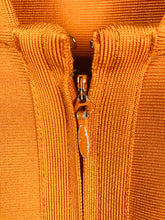 Load image into Gallery viewer, Celeb Boutique Women&#39;s Mesh Panel Mini Bodycon Dress | XS UK6-8 | Orange
