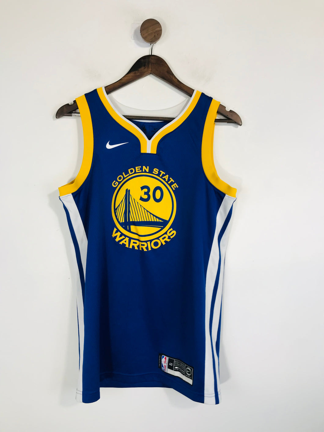 Nike Men's Vest NBA Golden State Warriors Sports Top | S | Blue