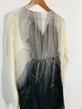 Load image into Gallery viewer, Insideout Women&#39;s Silk Trompe l’Œuil Print Mini Dress | M UK10-12 | White
