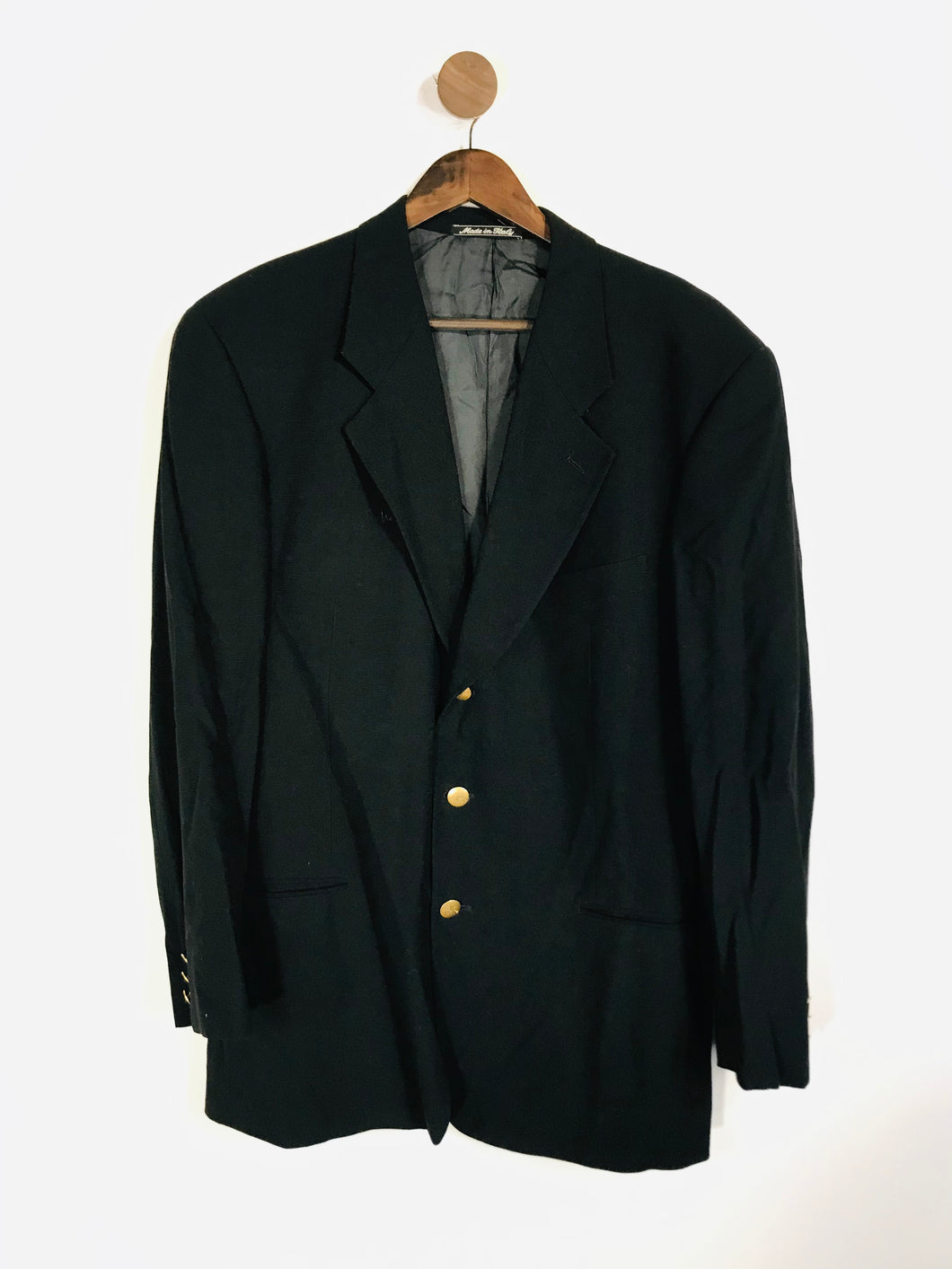 Giorgio Armani Men's Wool Smart Blazer Jacket | L | Black