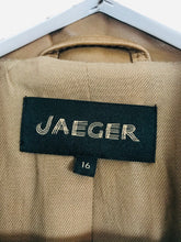 Load image into Gallery viewer, Jaeger Women’s 100% Leather Biker Jacket | UK16 | Brown
