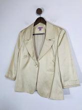 Load image into Gallery viewer, Monsoon Women&#39;s Smart Satin Blazer Jacket | UK14 | Beige
