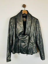Load image into Gallery viewer, Preach Women&#39;s Leather Biker Jacket | L UK14 | Grey
