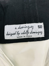 Load image into Gallery viewer, Adolfo Dominguez Men’s 2 Piece Striped Dinner Suit | Jacket EU52 UK42, Trousers UK40 | Black

