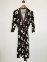 Load image into Gallery viewer, Boden Women&#39;s Floral Wrap Dress | UK12 | Brown
