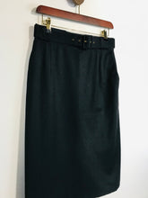 Load image into Gallery viewer, Louis Feraud Women&#39;s Wool Pencil Skirt | EU40 UK12 | Black
