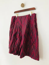 Load image into Gallery viewer, Fat Face Women&#39;s Cotton Pleated A-Line Skirt | UK12 | Purple
