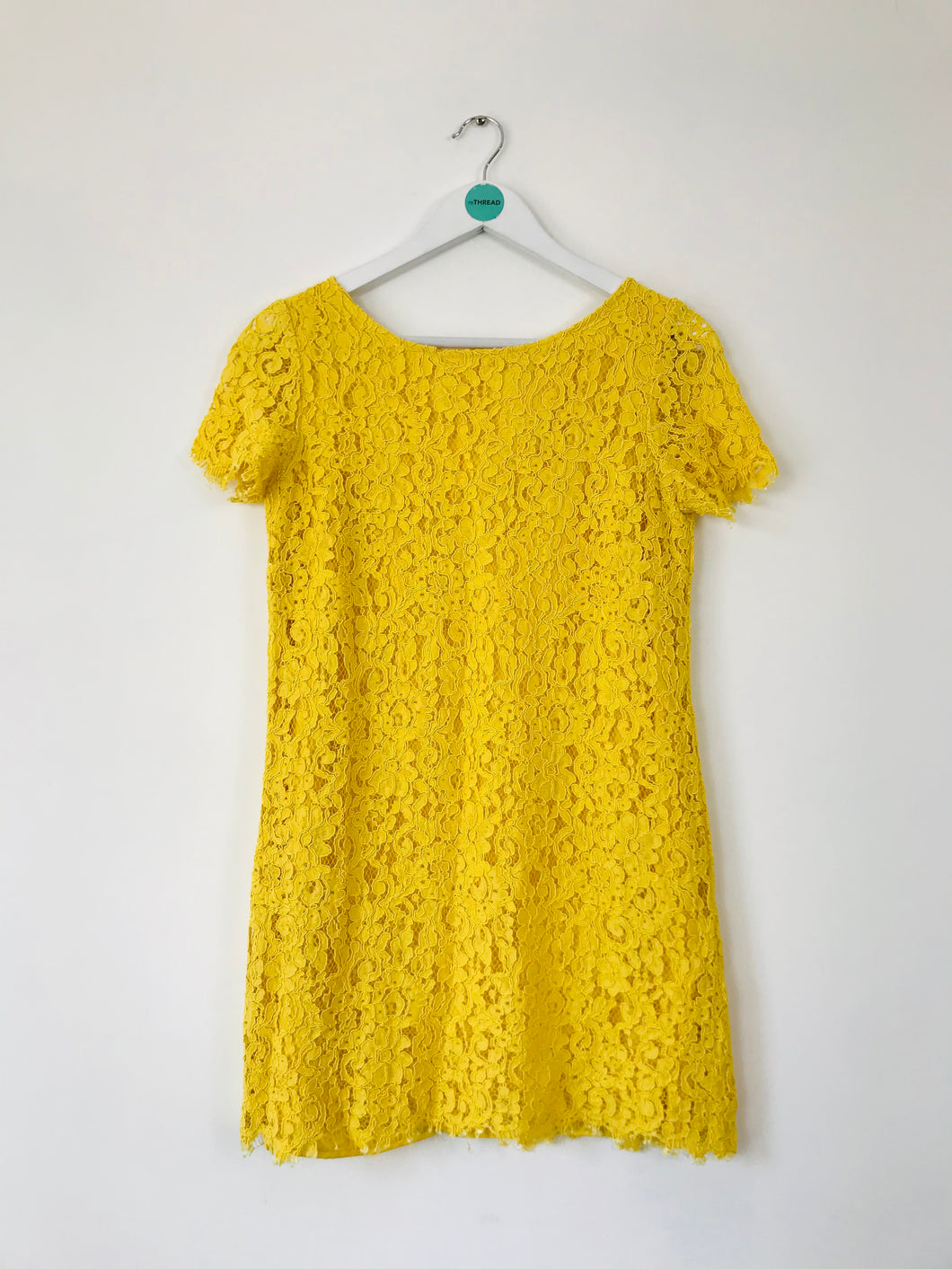 Zara Women’s Lace Shirt Dress | M UK10 | Yellow