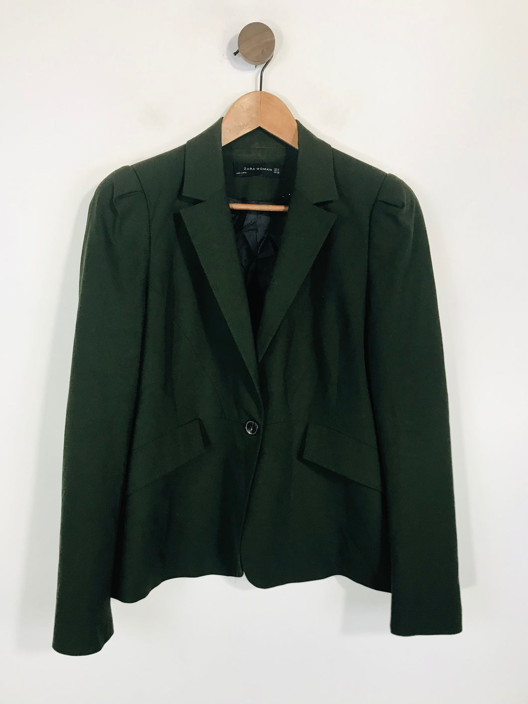 Zara Women's Smart Blazer Jacket | M UK10-12 | Green