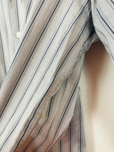 Load image into Gallery viewer, Boss Hugo Boss Men&#39;s Striped Button-Up Shirt | 16 | Blue
