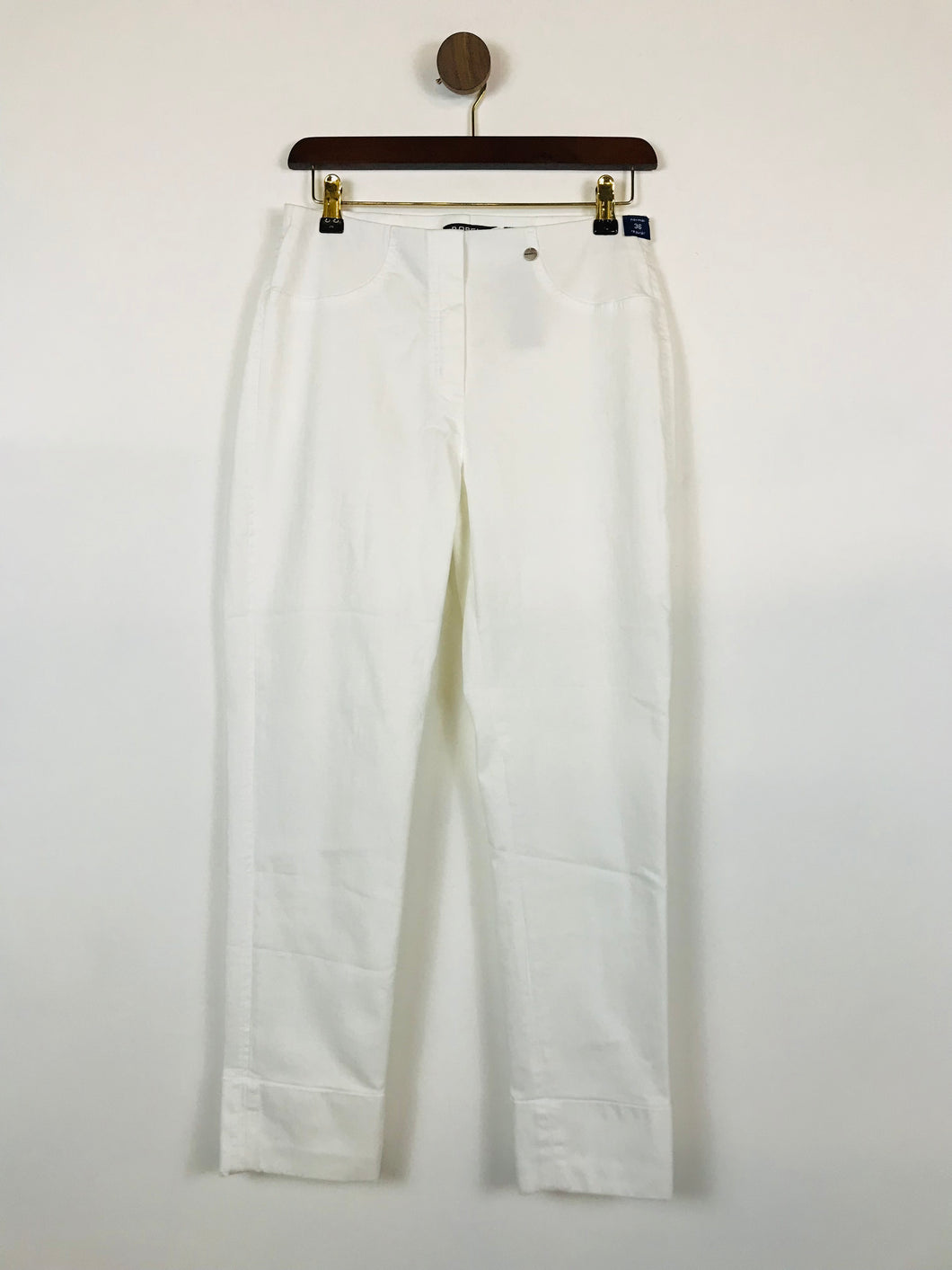 Robell Women's Cotton High Waisted Skinny Jeans | UK10 | White