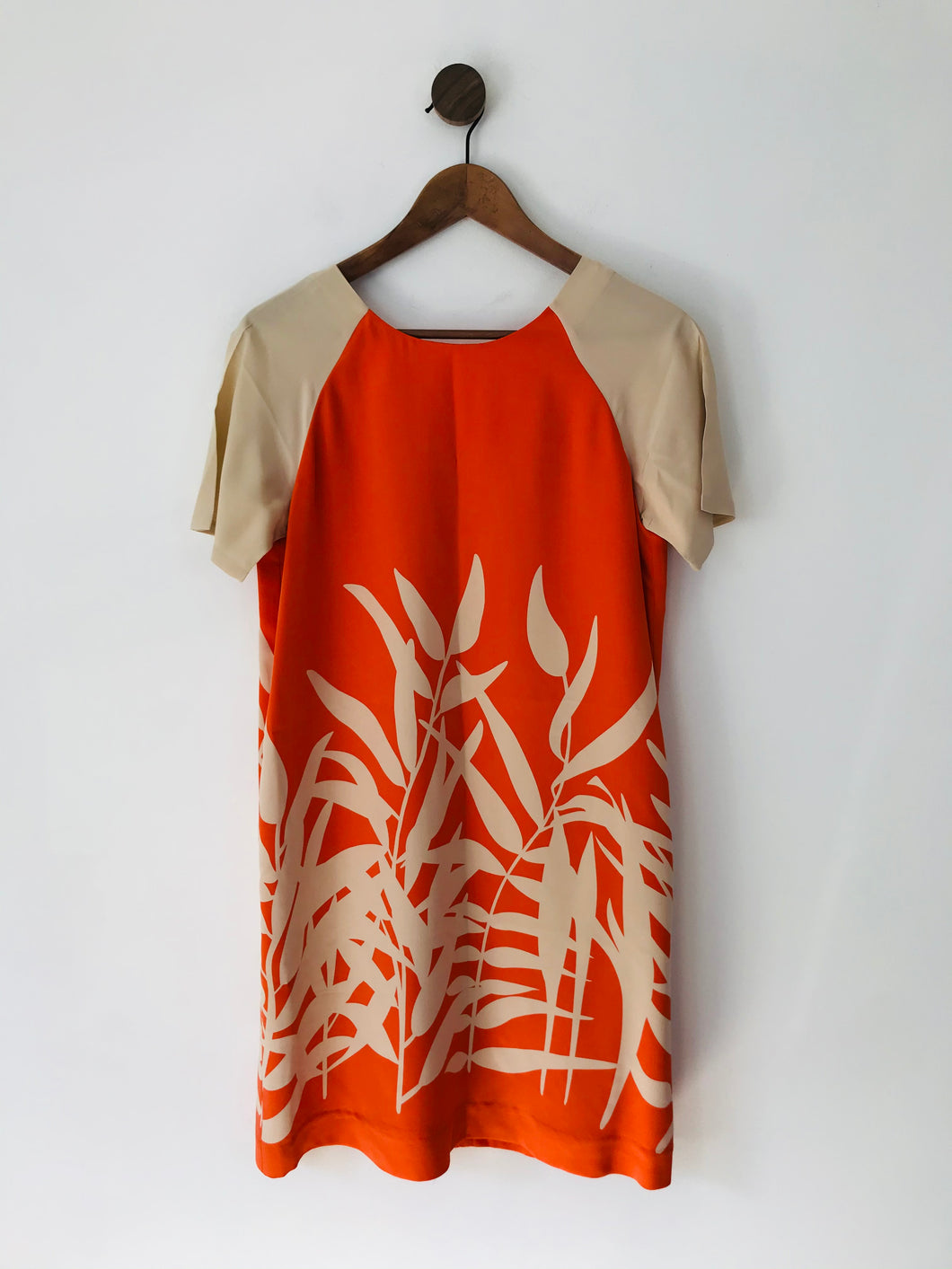 Whistles Women's Silk Shift Dress | UK8 | Orange