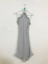 Load image into Gallery viewer, Armani Collezioni Women’s Halter Neck Midi Shift Dress | UK 10 | Grey
