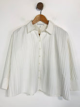 Load image into Gallery viewer, Anne Fontaine Women&#39;s Pleated Button-Up Shirt | 1 | White
