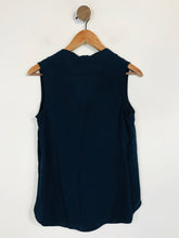 Load image into Gallery viewer, Monsoon Women&#39;s V-Neck Sleeveless Blouse | UK8 | Blue
