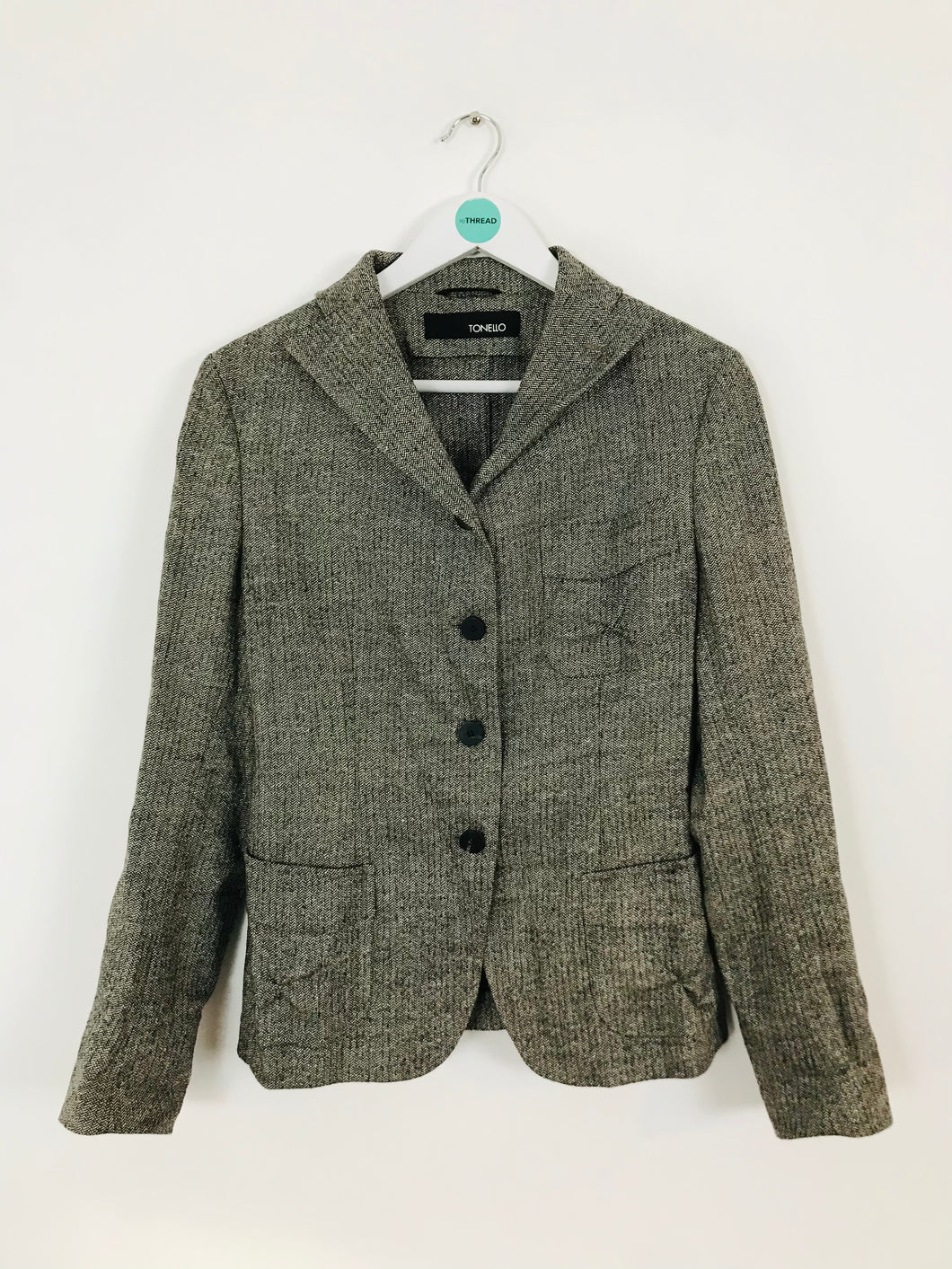 Tonello Women’s Blazer Suit Jacket | 46 UK14 | Grey