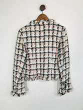 Load image into Gallery viewer, Episode Women&#39;s Tweed Check Gingham Blazer Jacket | UK16 | Pink
