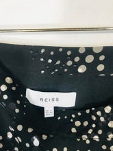 Load image into Gallery viewer, Reiss Women&#39;s Spotted A-Line Skirt | UK6 | Black
