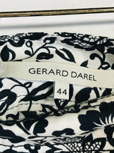 Load image into Gallery viewer, Gerard Darel Women&#39;s Floral A-Line Skirt | EU44 UK16 | Black
