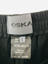 Load image into Gallery viewer, Oska Women’s Wide Leg Wool Trousers | 1 UK10 | Black

