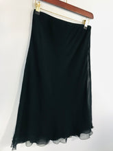 Load image into Gallery viewer, Blunauta Women&#39;s Silk A-Line Skirt | IT46 UK14 | Black
