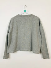 Load image into Gallery viewer, Marni Womens Cropped Crew Neck Sweatshirt | UK12 | Grey Marl
