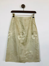 Load image into Gallery viewer, Dusk Frank Usher Women&#39;s Floral Smart Midi Skirt | UK10 | Beige
