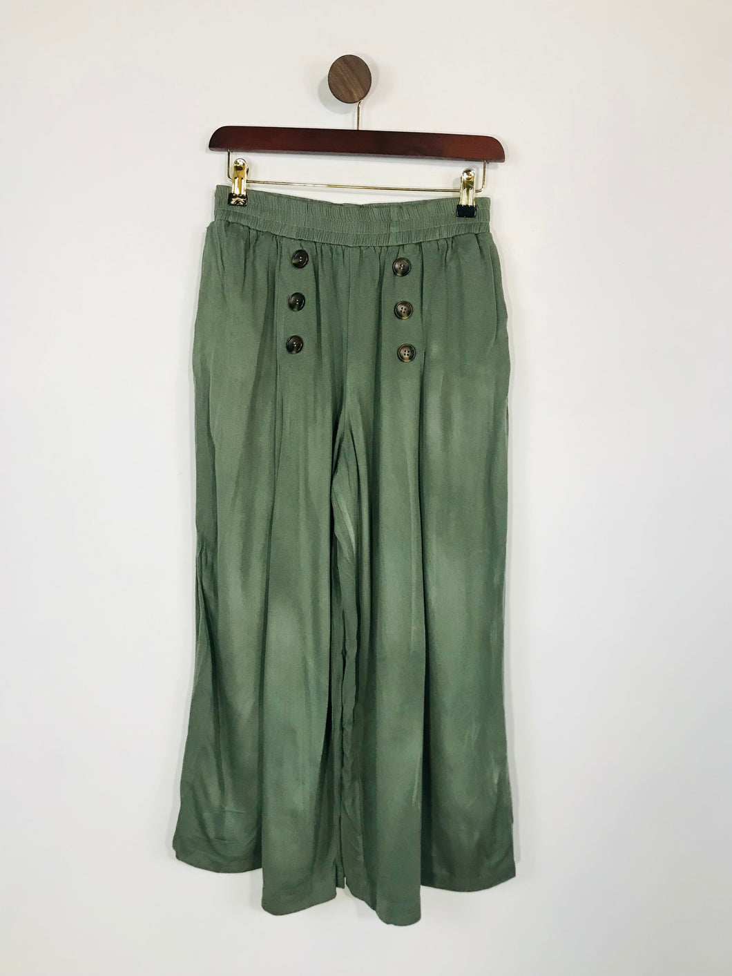 Louche Women's Casual Culottes Trousers | UK12 | Green