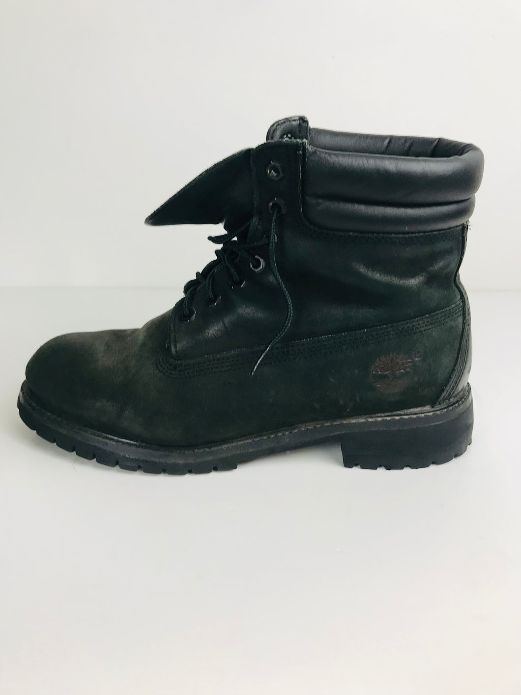 Timberland Unisex Leather Boots | US10.5 UK8.5 | Black