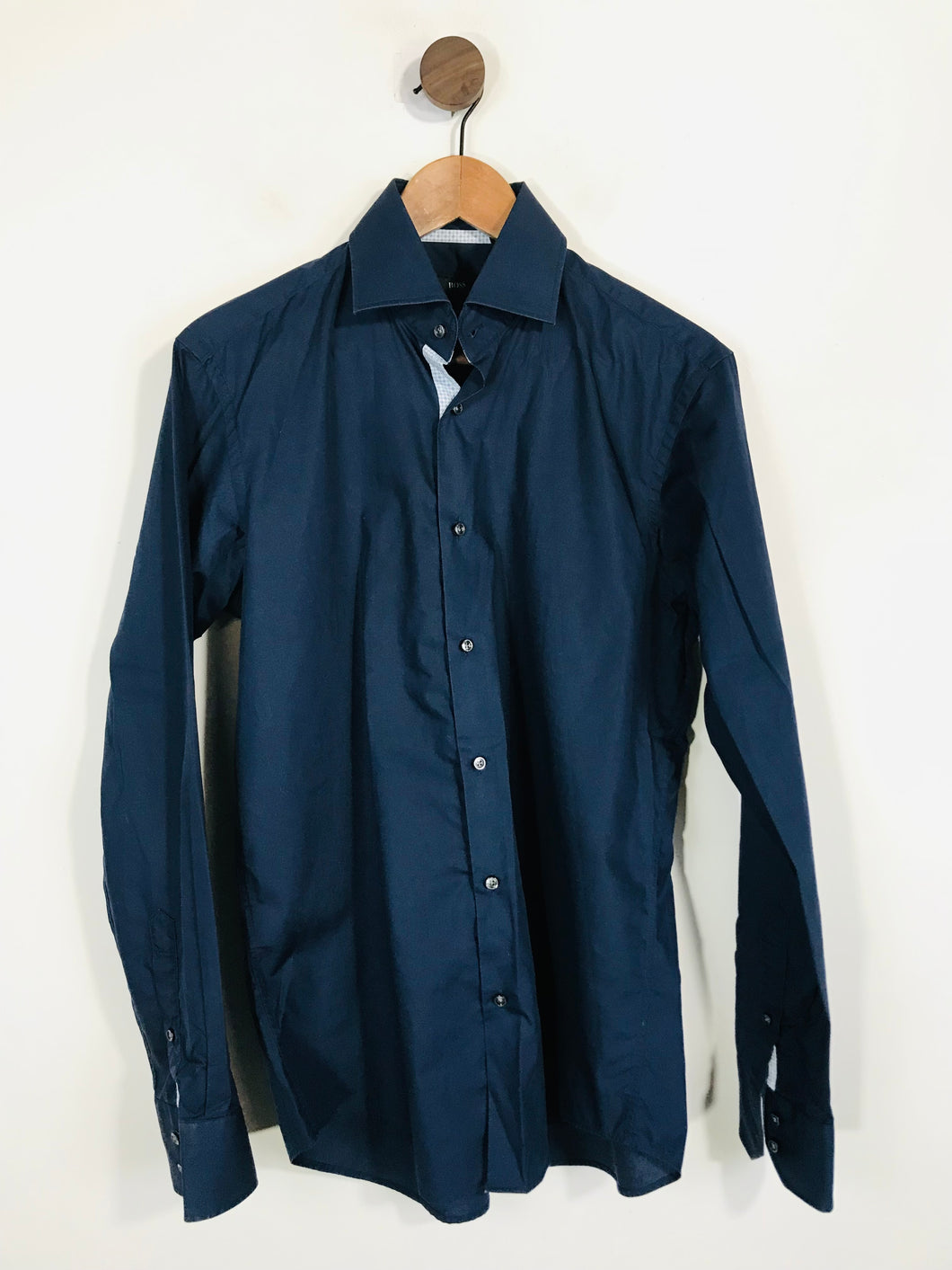 Hugo Boss Men's Cotton Smart Button-Up Shirt | EU39 | Blue