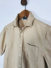 Load image into Gallery viewer, ASOS Men&#39;s Cotton Smart Short Sleeve Button-Up Shirt | XS | Beige
