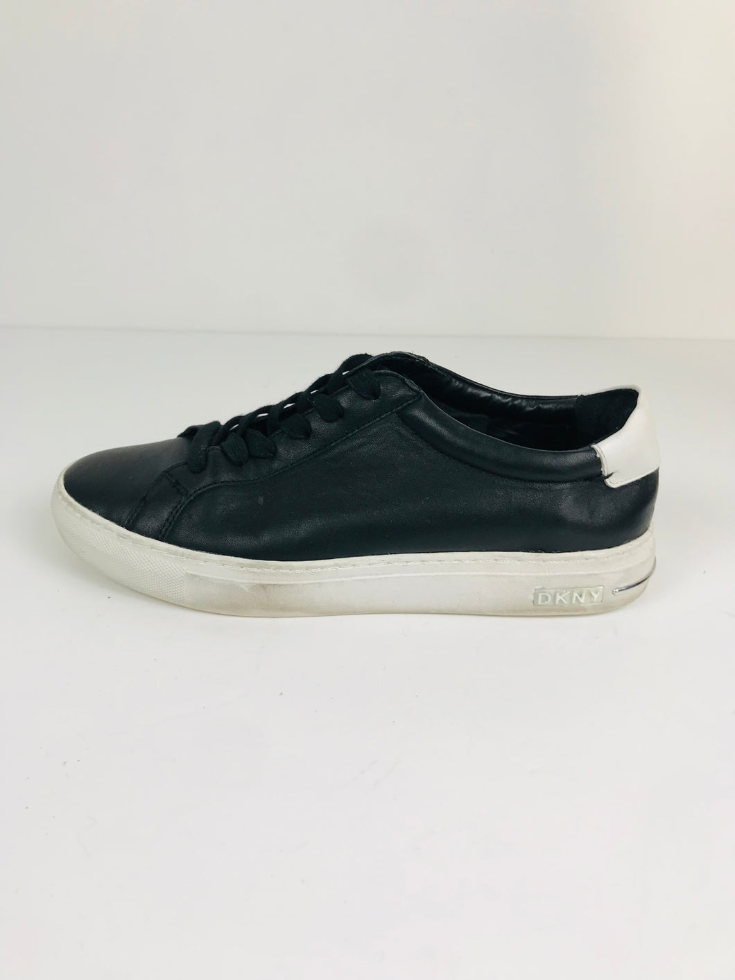 DKNY Women's Leather Trainers | UK5.5 | Black