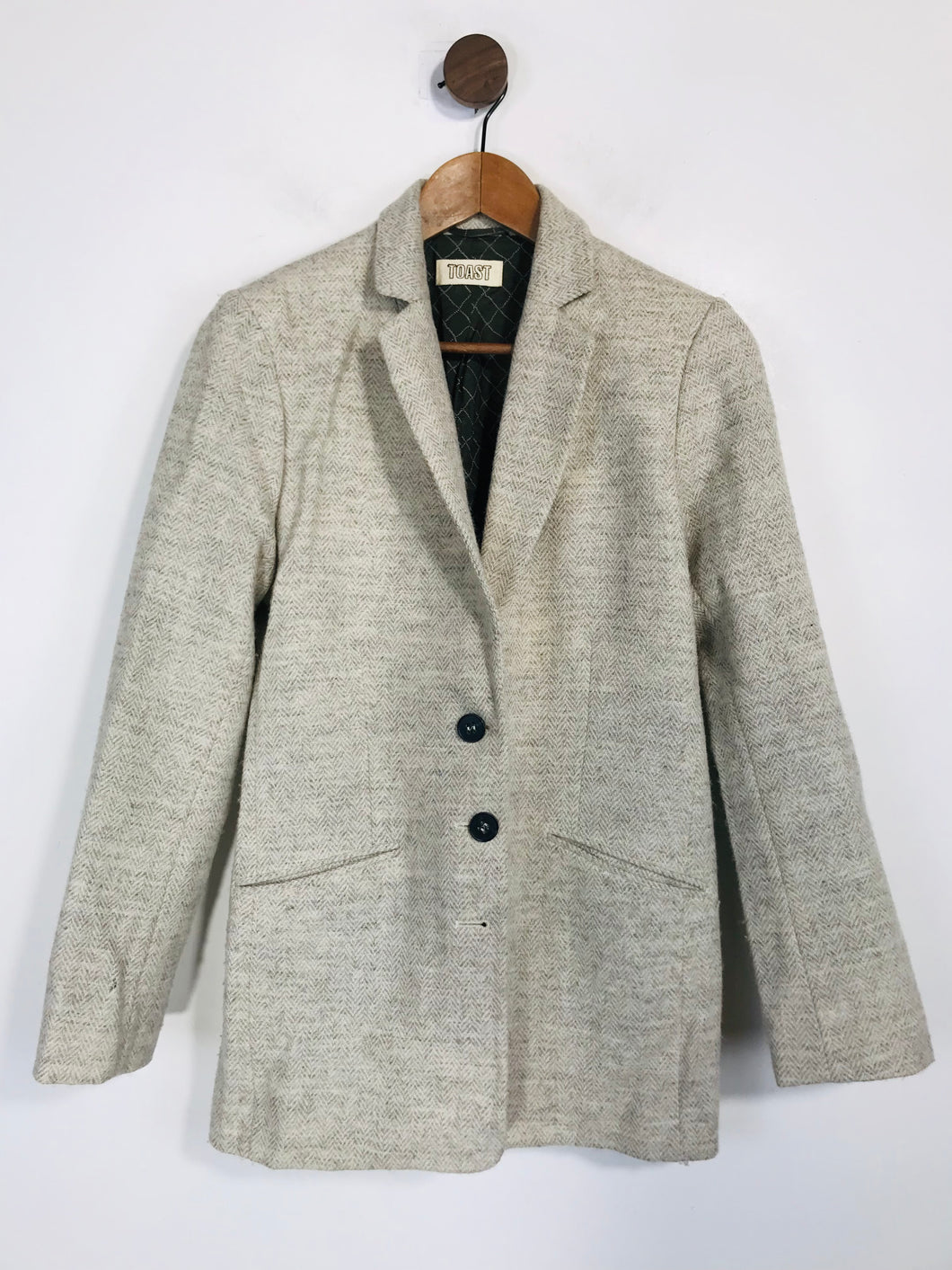 Toast Women's Wool Blazer Jacket | UK10 | Beige