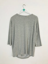 Load image into Gallery viewer, Cos Women’s Draped Jersey T-shirt | UK12 | Grey
