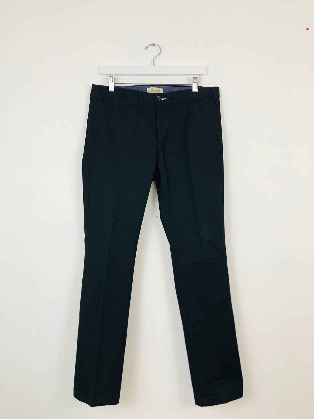 Zara Man Men’s Chino Trousers | 38 UK30 | Navy Blue