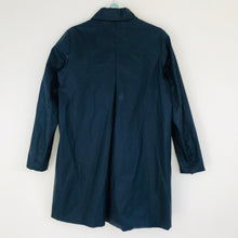 Load image into Gallery viewer, Custommade Womens Waxed Overcoat | 40 L | Blue
