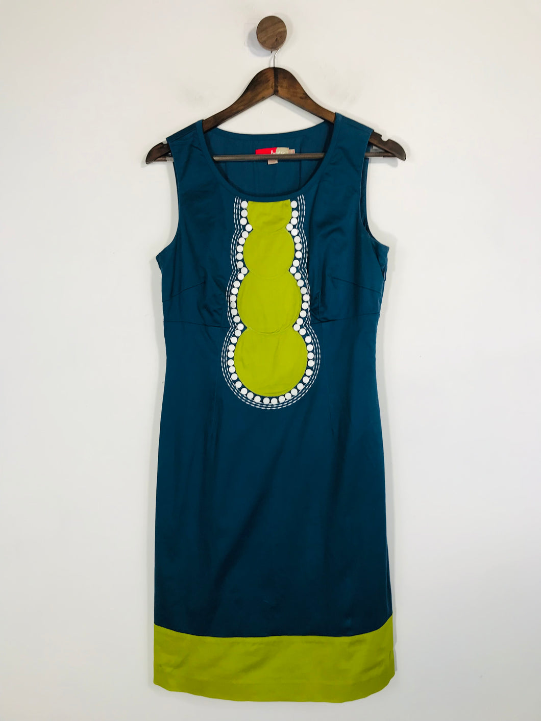 Boden Women's Colour Block Embellished A-Line Dress | UK12 | Multicoloured