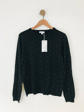 Load image into Gallery viewer, Warehouse Women&#39;s Embellished Jumper NWT | UK16 | Black
