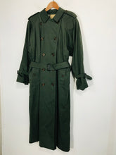 Load image into Gallery viewer, Burberry Women&#39;s Vintage Burberrys’ Long Trench Coat | UK16 | Green
