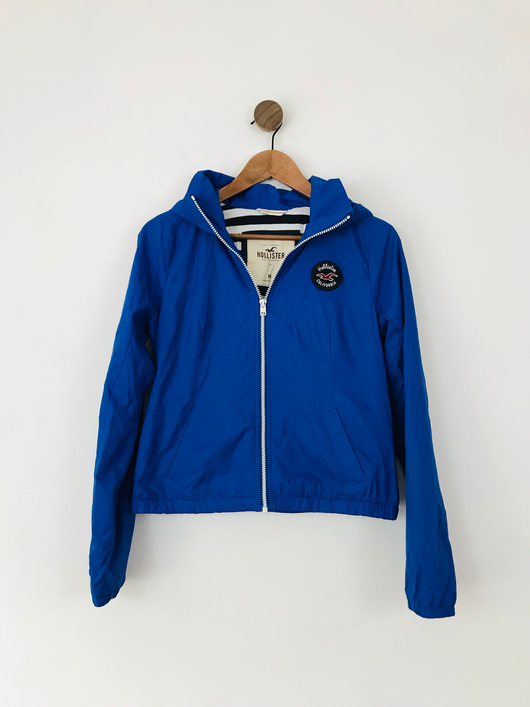 Hollister Women's Raincoat Jacket | M UK10-12 | Blue