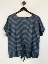 Load image into Gallery viewer, Oliver Bonas Women&#39;s Striped Blouse | UK12 | Blue
