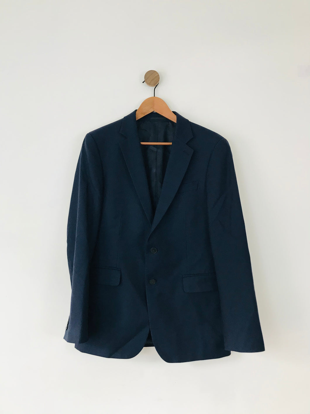 Jaeger Men’s Classic Suit Jacket Blazer | 38S | Blue