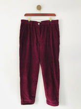 Load image into Gallery viewer, Toast Women&#39;s Tapered Corduroy Trousers | UK12 | Red
