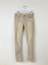 Load image into Gallery viewer, Zara Women’s Slim Stretch Skinny Jeans | EU38 UK10 | Beige
