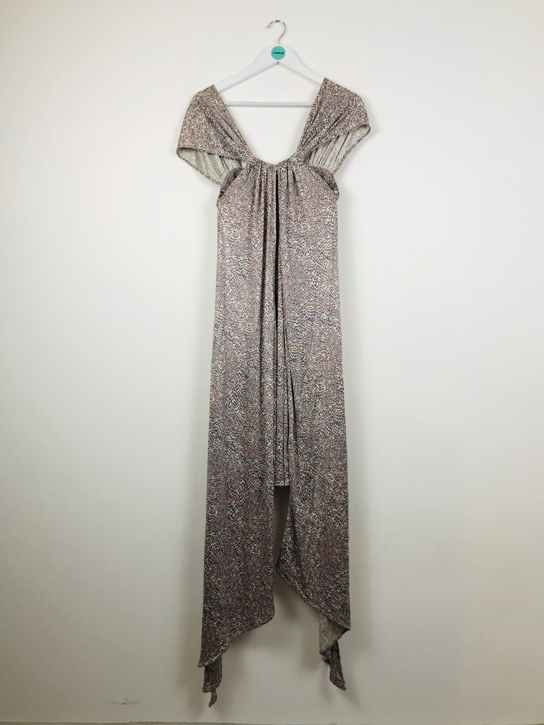 Amanda Wakeley Womens Silk Draped Dress | UK10 | Grey